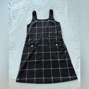 abercrombie kids Black and White Plaid Dress